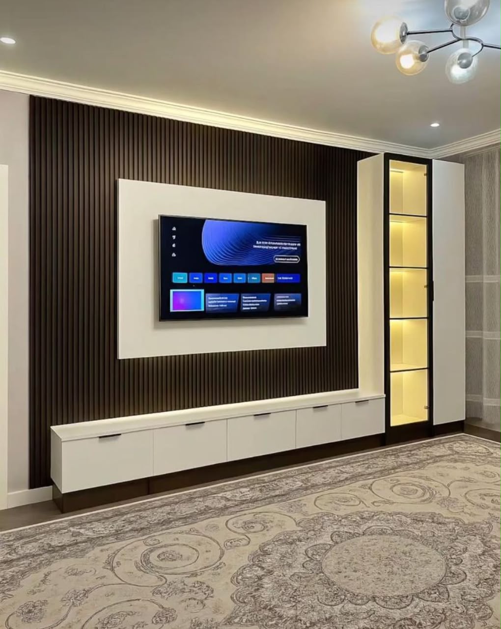 TV PANEL ALL SEEN IN THE PICTURE | TV CONSOLE | SHELVES | TV MOUNT
